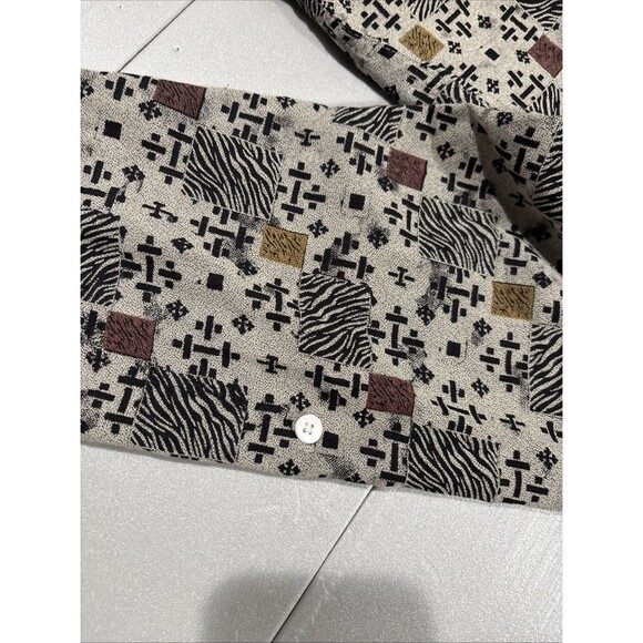 ABOY Men’s XXL Button Down Long Sleeve Shirt Geometric Paisley Rare - Picture 16 of 16